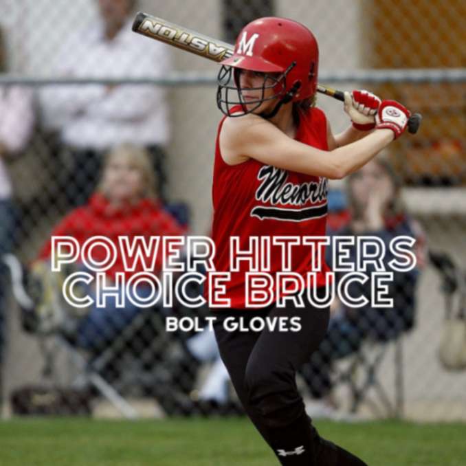"Check out this baseball player in a sharp Power Hitters Choice Bruce Bolt Gloves uniform!