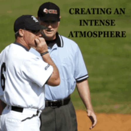 Umpire Discusses Baseball Chants with Player