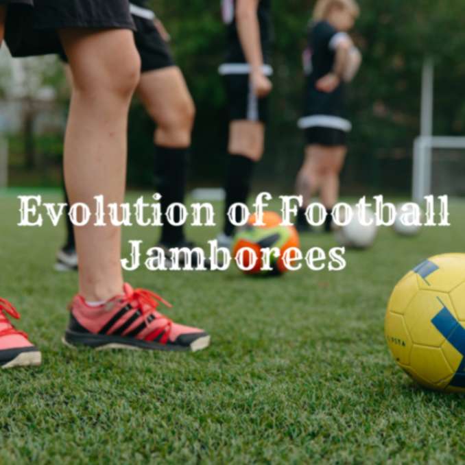 A Jamboree Insight: People with Footballs on Field