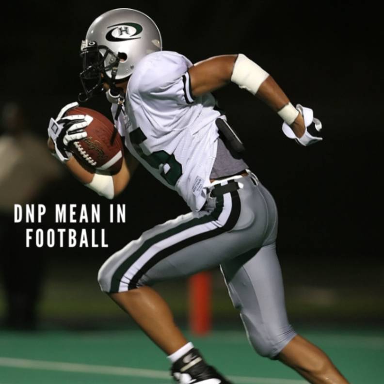 What Does DNP Mean in Football? A Football Player Running with a Football