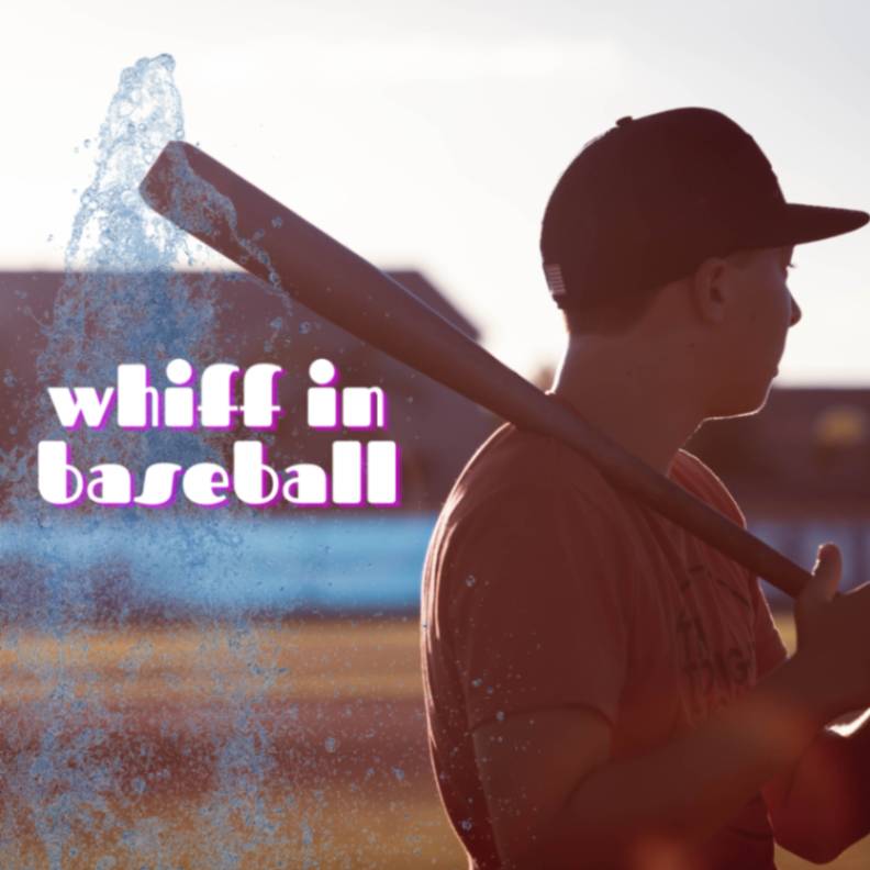 Player Perfecting Whiff in Baseball with Bat in Hand