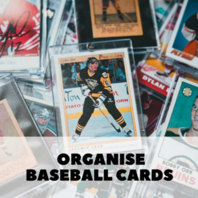 How to Organize Baseball Cards: A Group of Baseball Cards Displayed