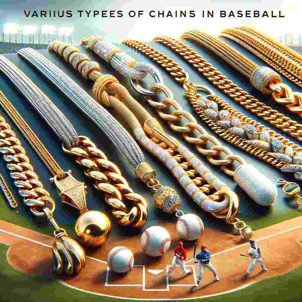 Baseball Players Wear Chains: A Display of Gold Chains and Baseballs