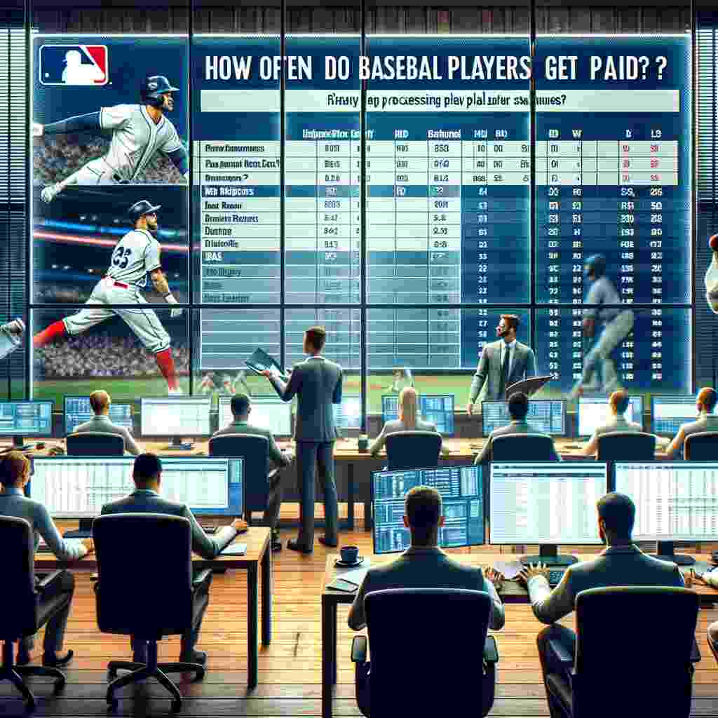 A group of people in front of computers analyzing baseball players' statistics.